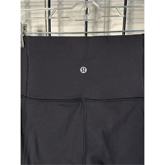 Lululemon athletica black mesh calf cropped leggings sz 8 - Picture 5 of 9